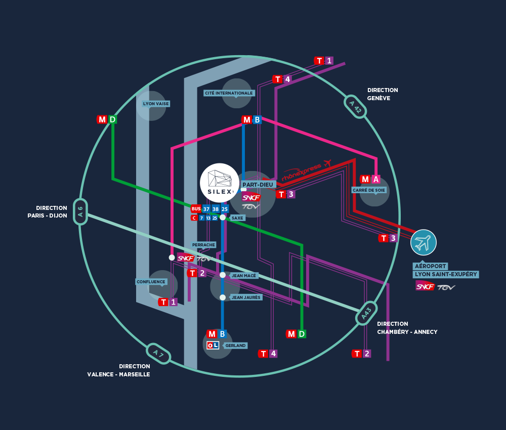 Plan connexion desserte